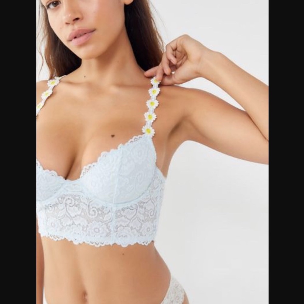 Out From Under Flower Lace Bra Top